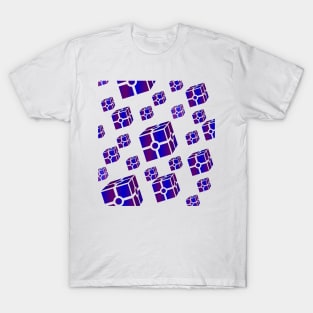 Neon metallic cubes T-Shirt